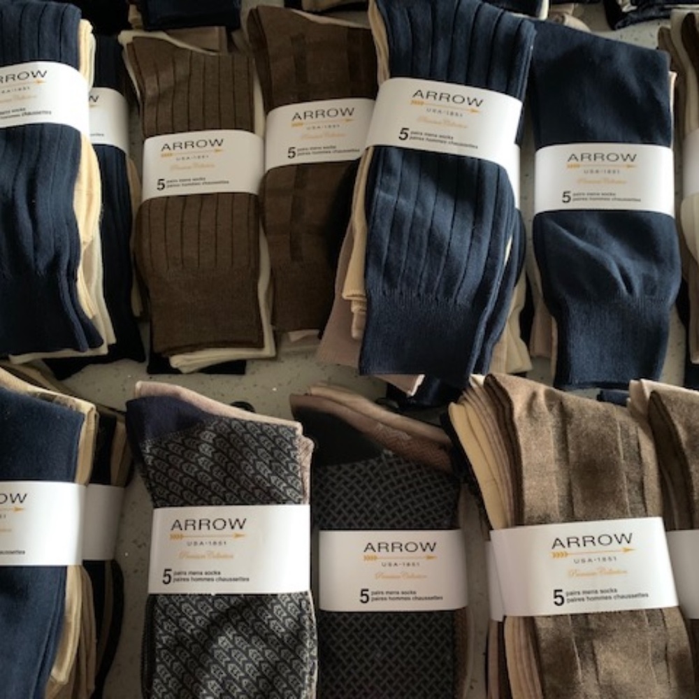 Arrow USA 1851 Premium Collection 5 Pair Socks Men’s (Shoe Size 7-12) Assorted